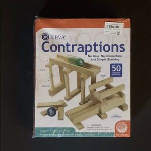 KEVA Contraptions 50 Piece Wooden Plank Set NIB